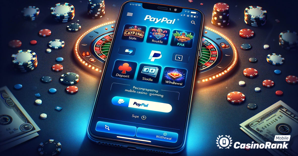 Игра в PayPal казино на мобилно устройство